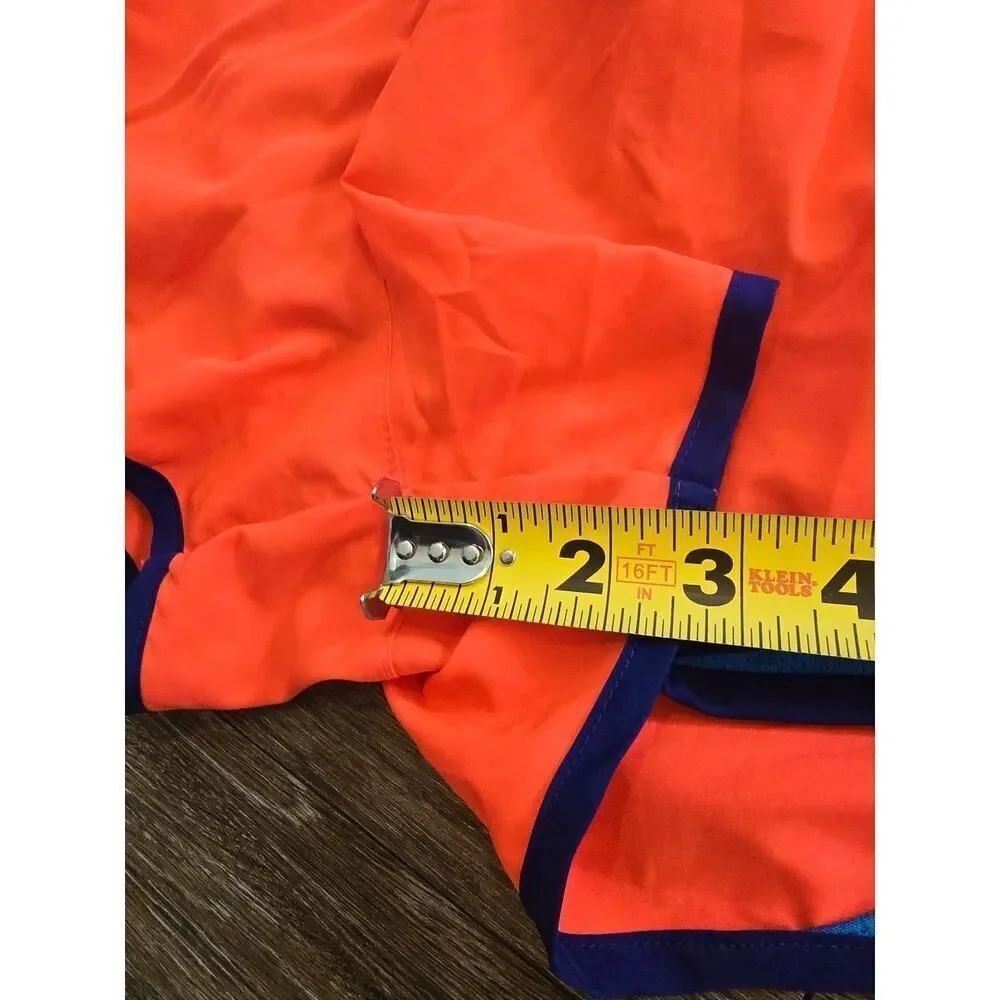Nike Dri-FIT NeonβCoral Running Shorts Size M Blue Trim Athletic Gym Performance - Picture 6 of 7